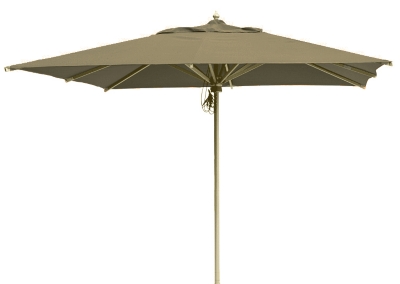 TOSCANE parasol droit en alu 3x3m taupe pour 375€