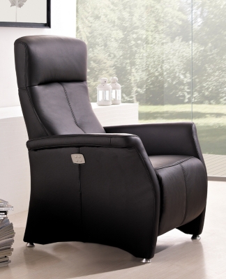 Fauteuil électrique bi-moteur cuir Trévor