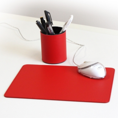 Parure de bureau LAURIGE rouge  ...