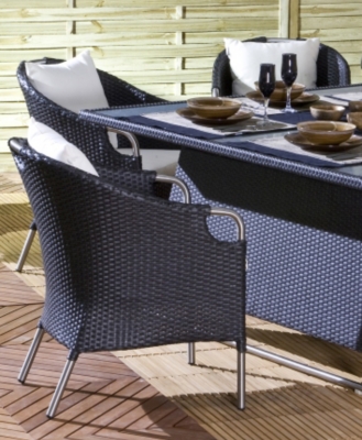 Lot de 4 fauteuils Verone inox et résine  tr...