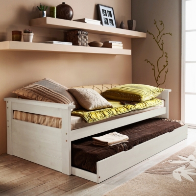 Lit gigogne Web blanchi   