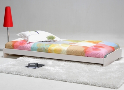 Lit empilable Wizzy 90 x 190 cm blanchi   