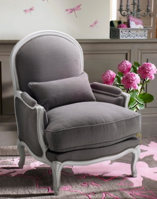 Bergère Marquise, finition blanchie 