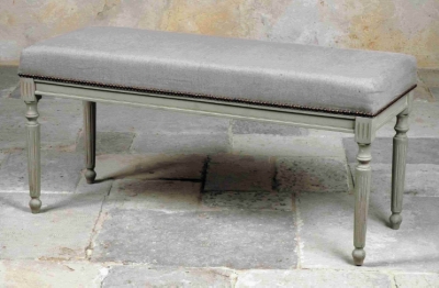 Banc de lit Romance garni  tissu...