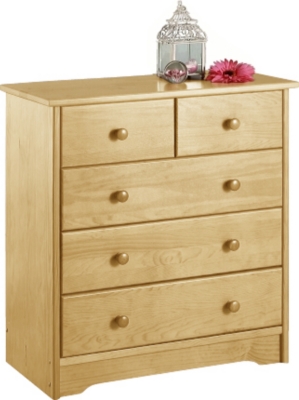 Commode 5 tiroirs Iris vernis naturel   