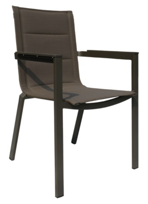 Lot de 4 fauteuils Boston alu/te...