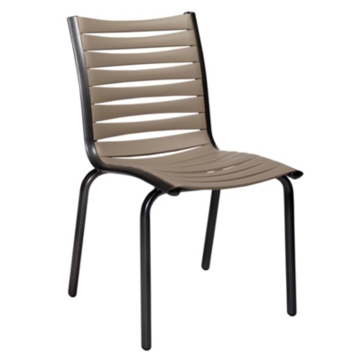 Lot de 2 chaises empilables Floris alu/résin...