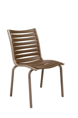 Lot de 2 chaises empilables Floris alu/résin...