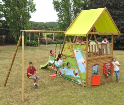 Aire de jeux bois NAT & CHOC Grand Chêne...
