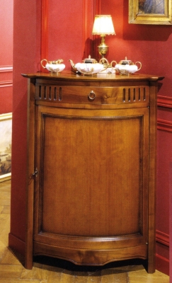 Meuble d'angle bas porte bois Eole   