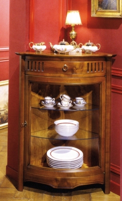 Meuble d'angle bas porte verre Eole   