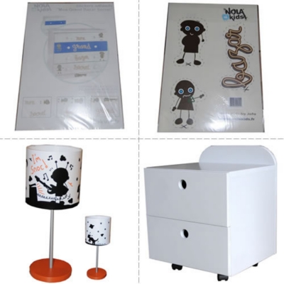 Set chevet 2 tiroirs Columbia av...