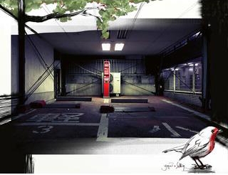 Tête de lit Parking MADEMOISELL...