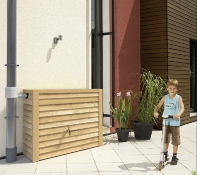 Réservoir mural 350 litres Woody aspect bois...