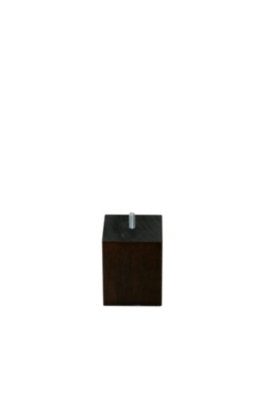 Pied carré teinté wengé SEALY, 10 cm   