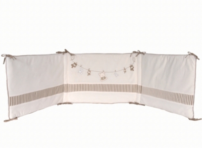Tour de lit velours coton bio Te...