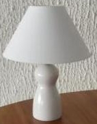 Lampe à poser Quille, blanc   
