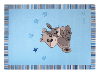 Tapis Little Best Friends ESPRIT HOME, bleu