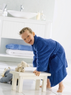 Peignoir enfant Célia TUTTI TEMPO bleu   