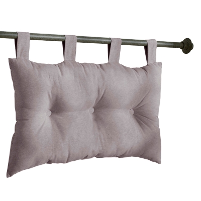 Tête de lit capitonnée taupe  