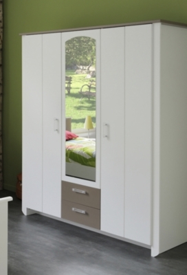 Armoire 3 portes Camille taupe   