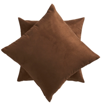 Lot de 2 housses de coussins Antilope  moka 