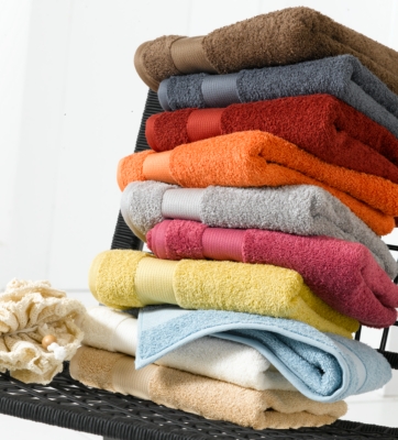 Linge de bain coton Bio Nature SANTENS, 10 co...