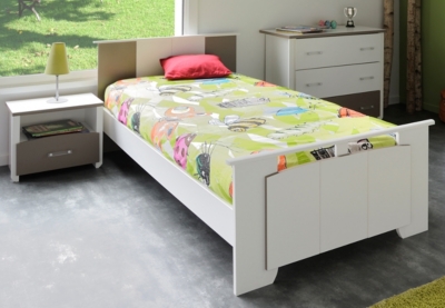 Lit 90 x 190 cm et chevet Camille ,