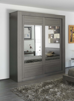 Armoire 2 portes miroir coulissantes  Stockho...