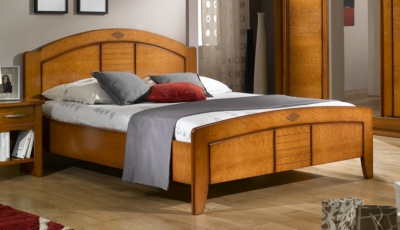 Lit Mathilda 140 x 190 cm merisier ,