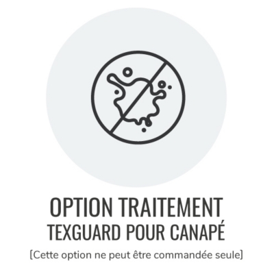 Option traitement Texguard pour canapé