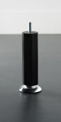 Jeu de 4 pieds cylindrique bois wengé  avec ...