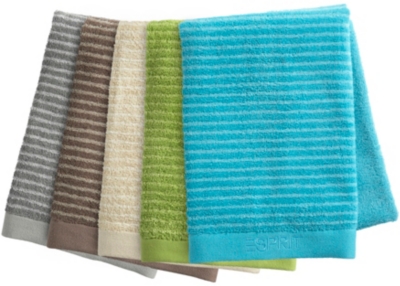 Linge de bain jacquard Stripe ESPRIT HOM E, 5...