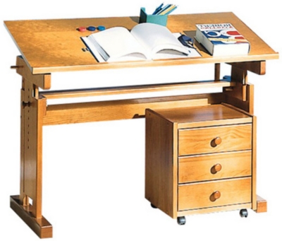 Bureau Iris teinté miel   
