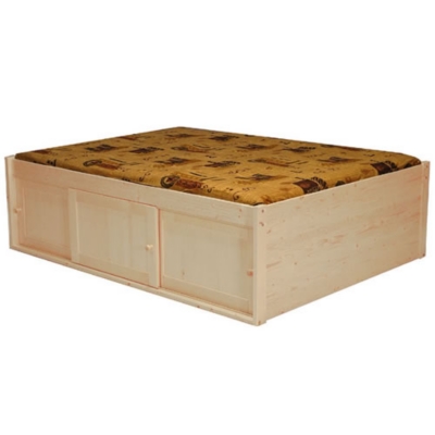 Lit Step vernis naturel 140 x 190 cm   
