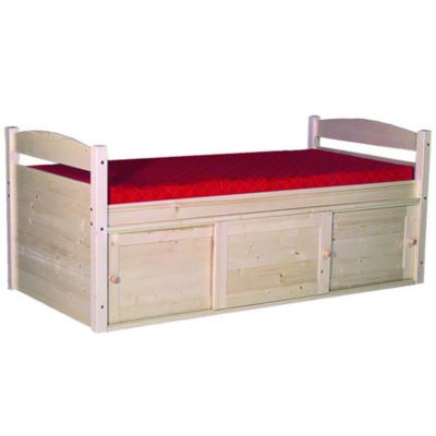 Lit Peter 90 x 190 cm, vernis naturel , 90 x 190 cm