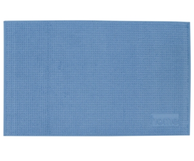 Tapis de bain quadrillé Home SANTENS  bleu 