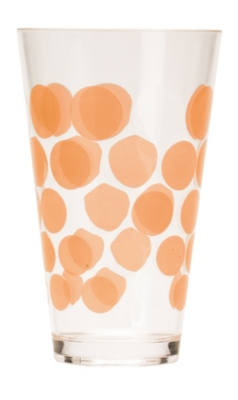 Lot de 6 verres ZAK DOT DOT 30 cl orange   