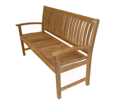 Banc galbé en Teck 150 cm   