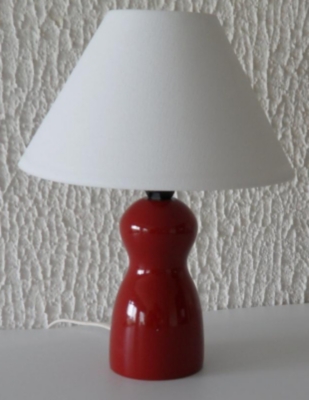 Lampe à poser Quille, rouge   