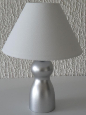 Lampe à poser Quille, Gris   