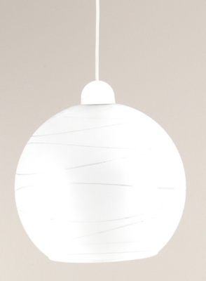 Suspension verre Shadow, blanc   