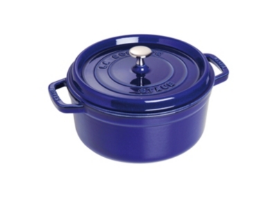 Cocotte  ronde STAUB 24 cm bleu intense   