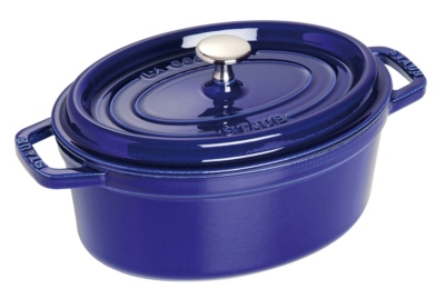 Cocotte ovale STAUB 27 cm bleu intense   