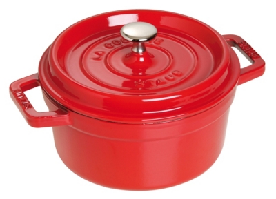 Cocotte ronde STAUB 20 cm cerise   