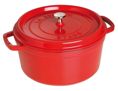 Cocotte ronde STAUB 30 cm cerise   