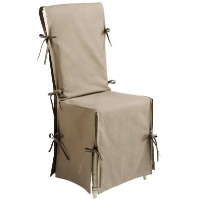 Housse de chaise taupe  