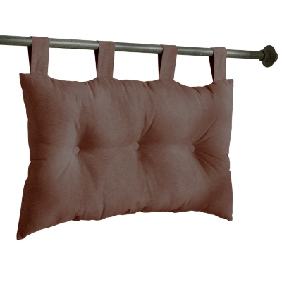 Tête de lit capitonnée chocolat 65x45   