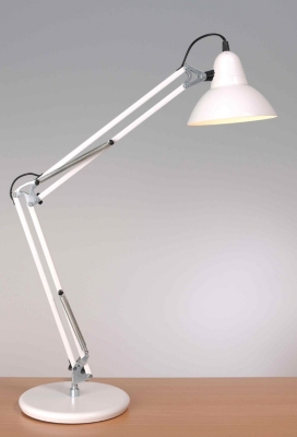 Lampe de bureau Archi, blanc   