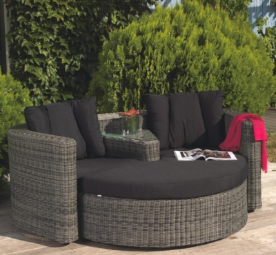 Fauteuil Duo Avero avec repose-pieds,  résin...